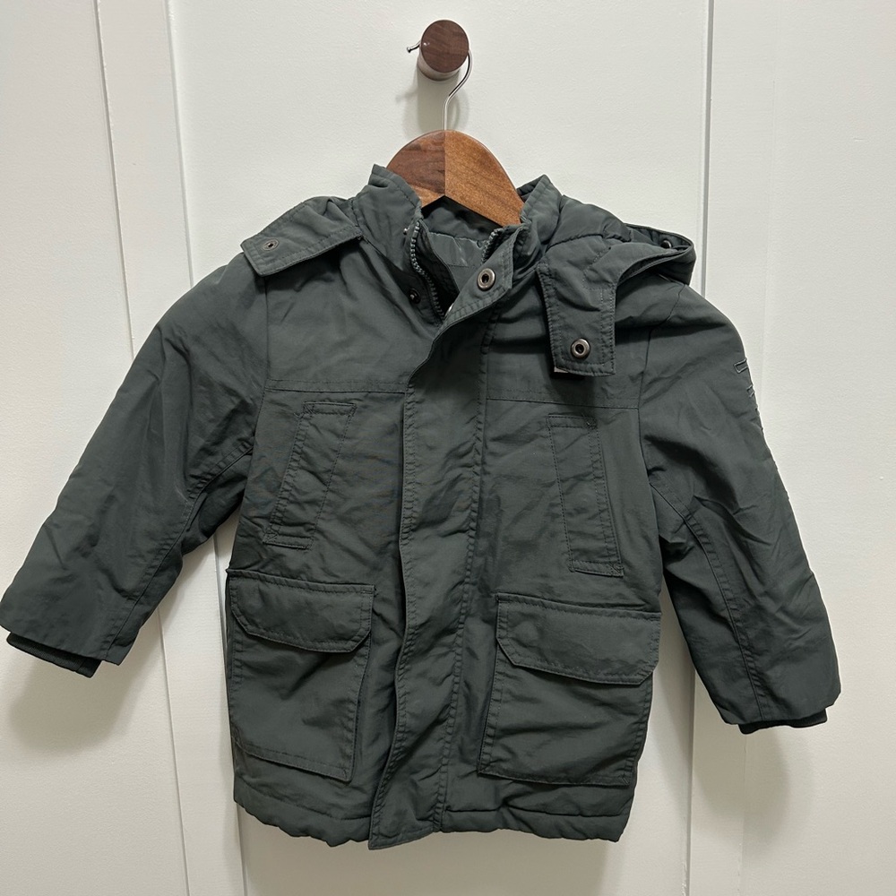 Kids Tommy Hilfiger Dark Green Hooded Jacket